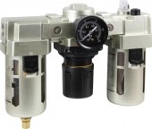 Фильтр-регулятор с маслораспылителем и автоматическим сливом конденсата горизонтальный ФРЛ-Х000А