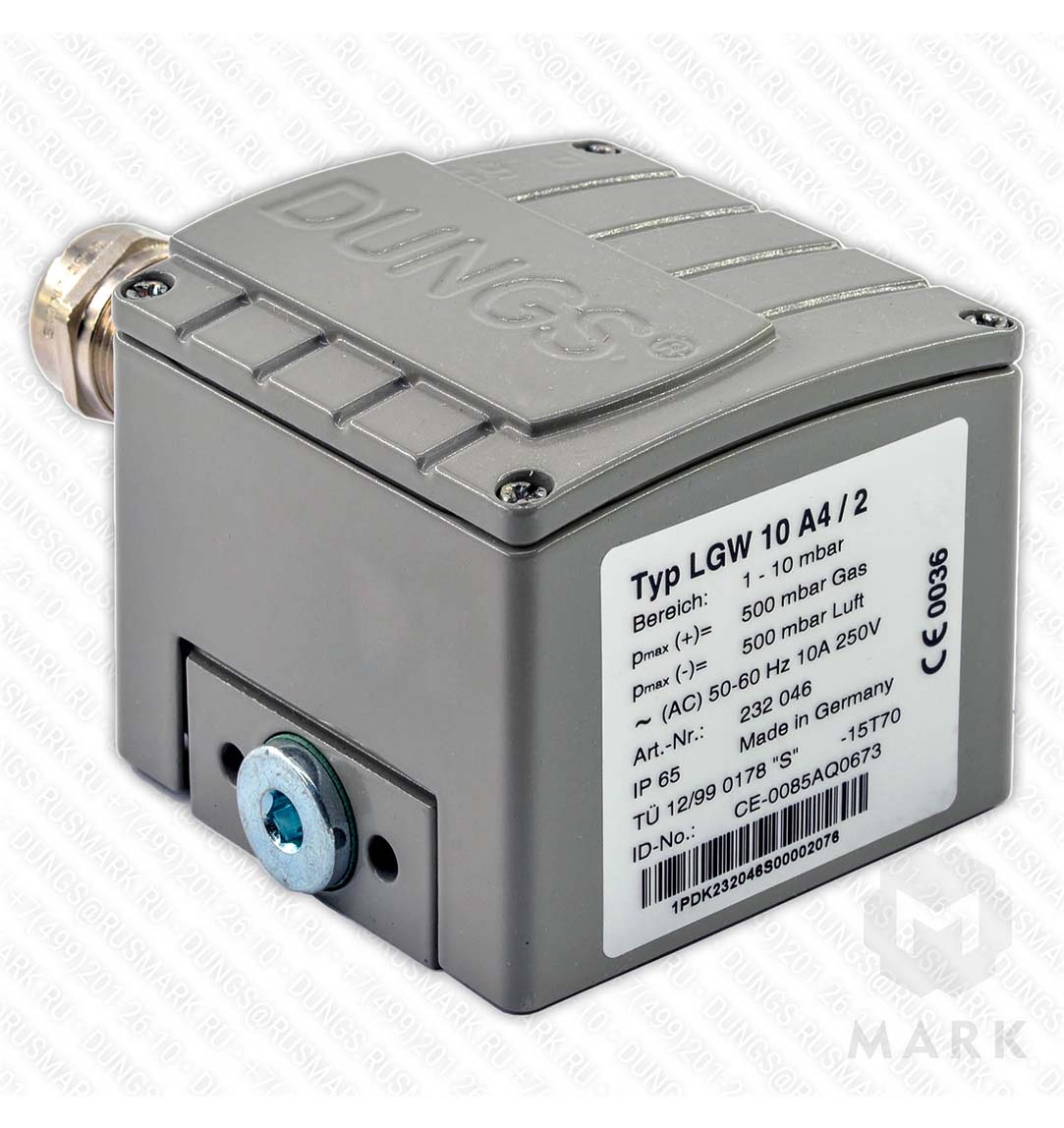 LGW 10 A4/2 Дифференциальный датчик-реле давления газ/воздух DUNGS