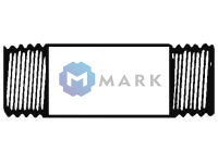 Ниппель двойной Weishaupt R 1 x 100 мм, 13900026187